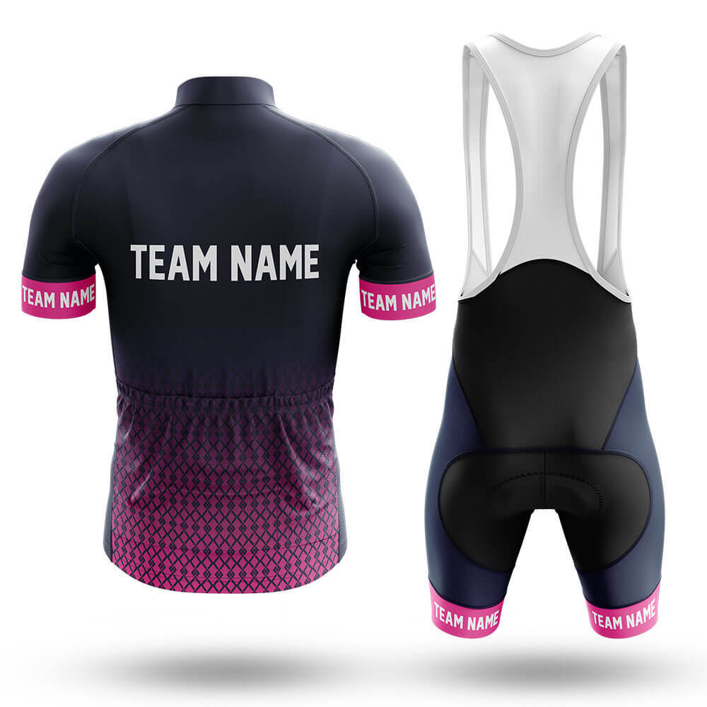 Custom Team Name S1 Pink - Men's Cycling Kit