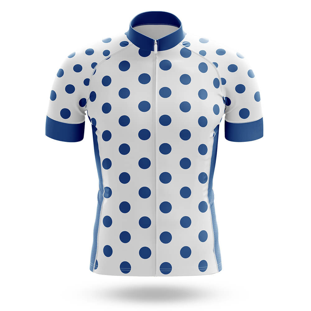 Blue Polka Dot Cycling Jersey