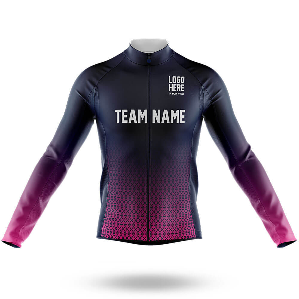 Custom Team Name S1 Pink - Men's Cycling Kit